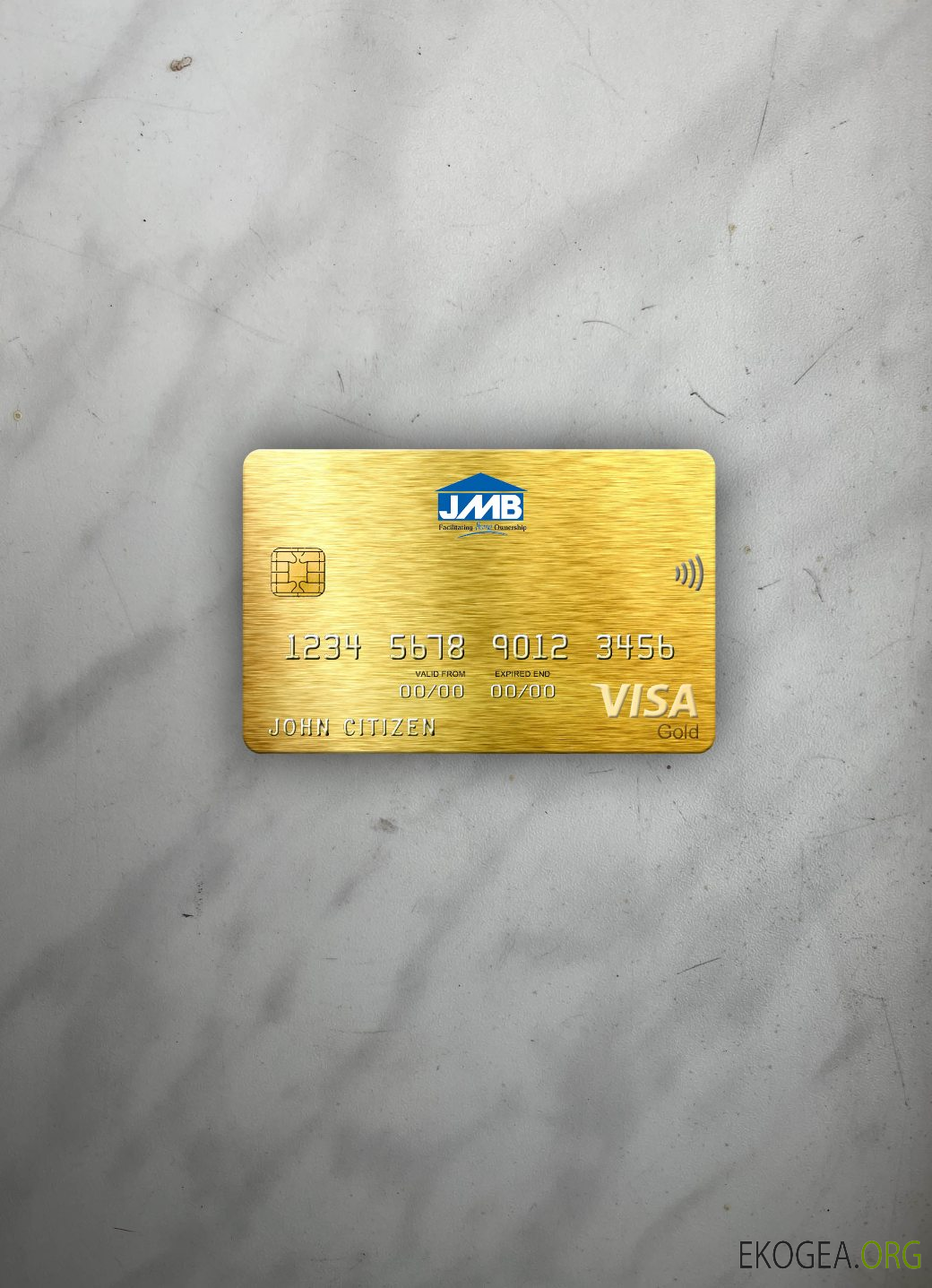 Jamaïque banque hypothécaire visa carte d'or photolook avant